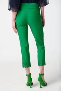 Joseph Ribkoff - SLIM CROPPED LACE TROUSER