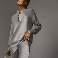 Lunya - Cozy Cotton Silk Pocket Henley Top