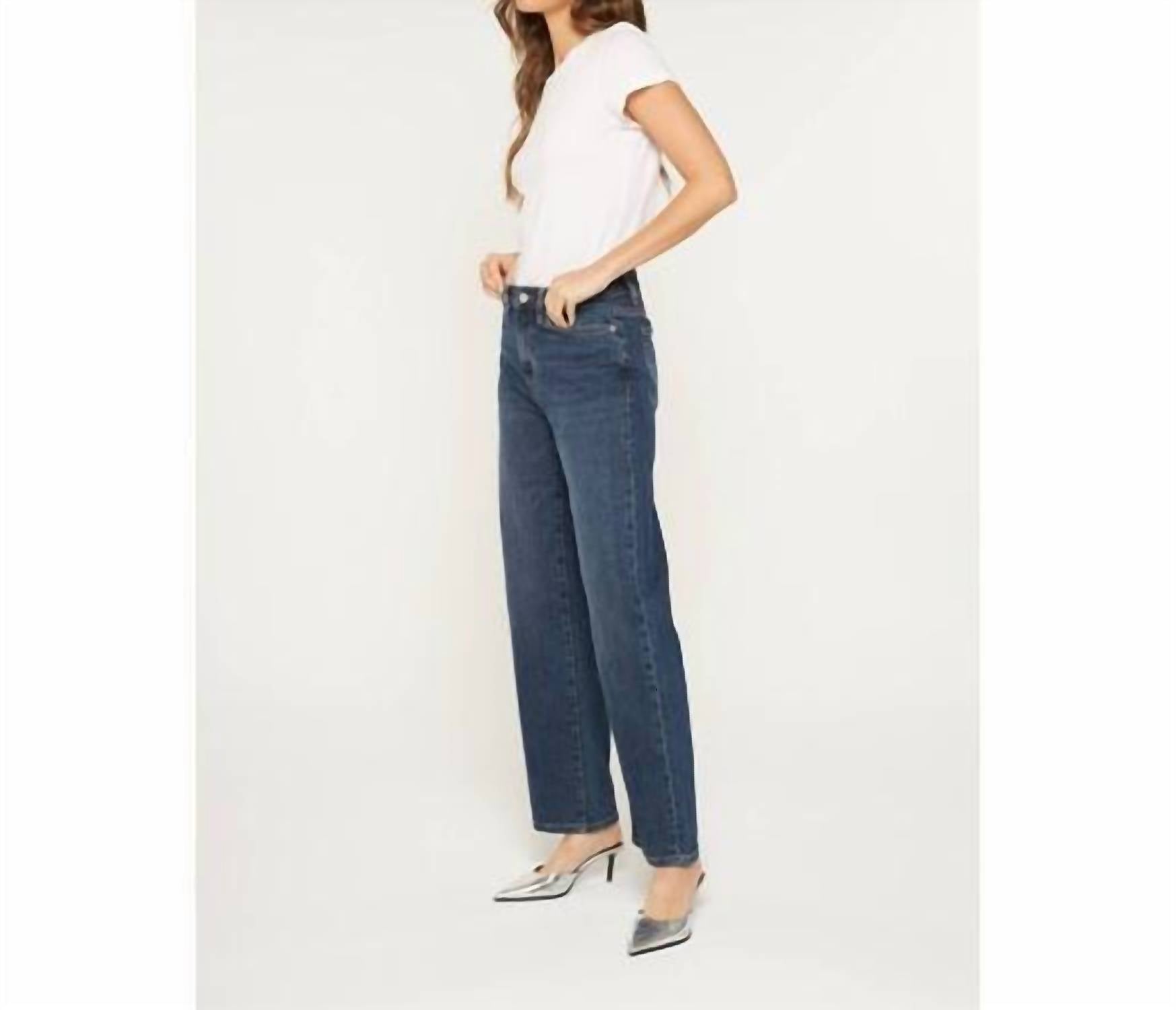Mica Denim - High Rise Loose Fit Straight Leg Jeans