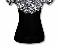 Inknburn - Women's Skull And Rose Tech Shirt