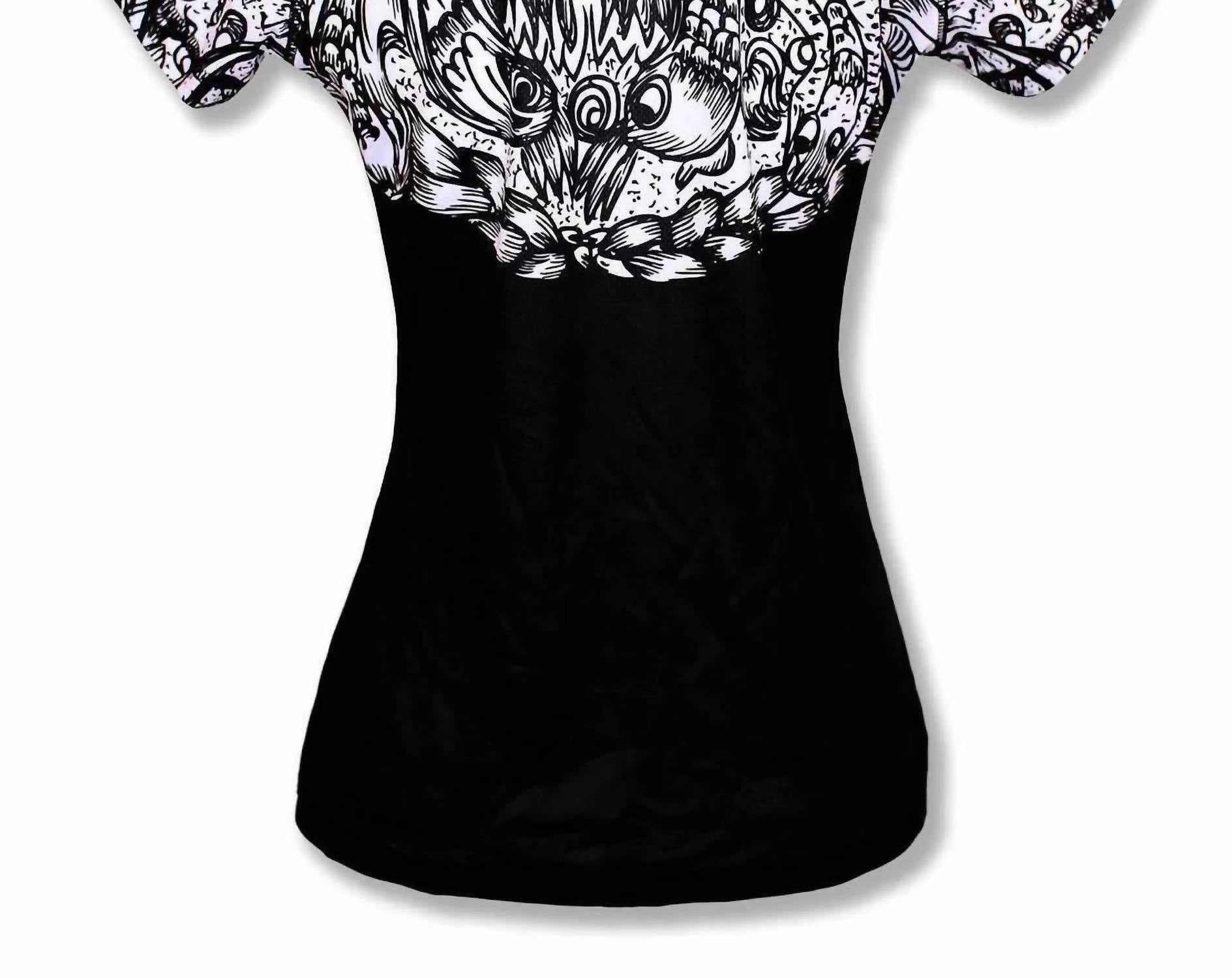 Inknburn - Women's Skull And Rose Tech Shirt