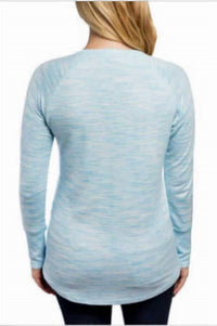 Champion - High Low Hemline Crew Neck Long Sleeve Tee