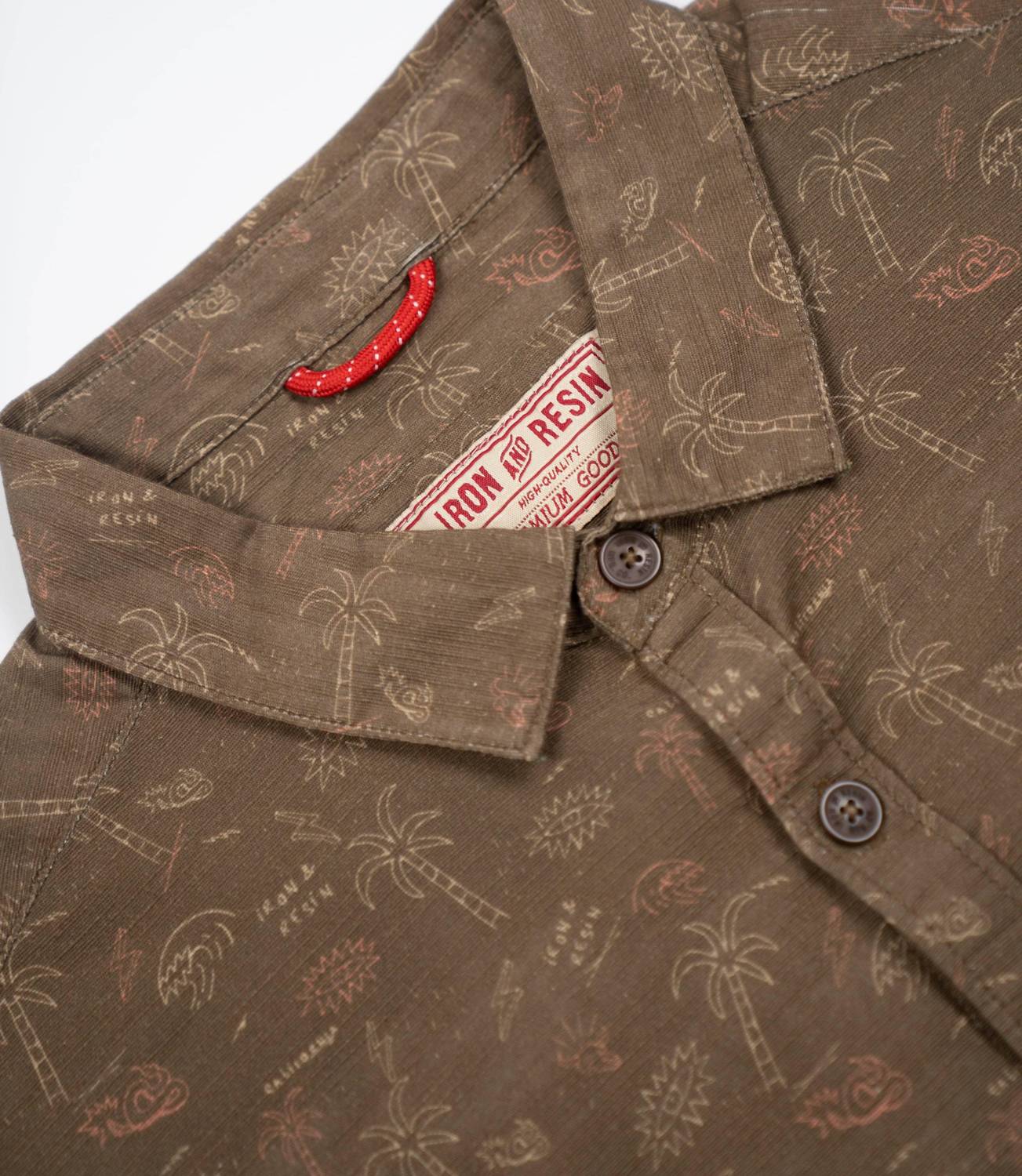 Iron & Resin Men's California Shirt in brown - men's shirt - view 4