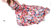Tarik Ediz - Strapless Floral Ballgown