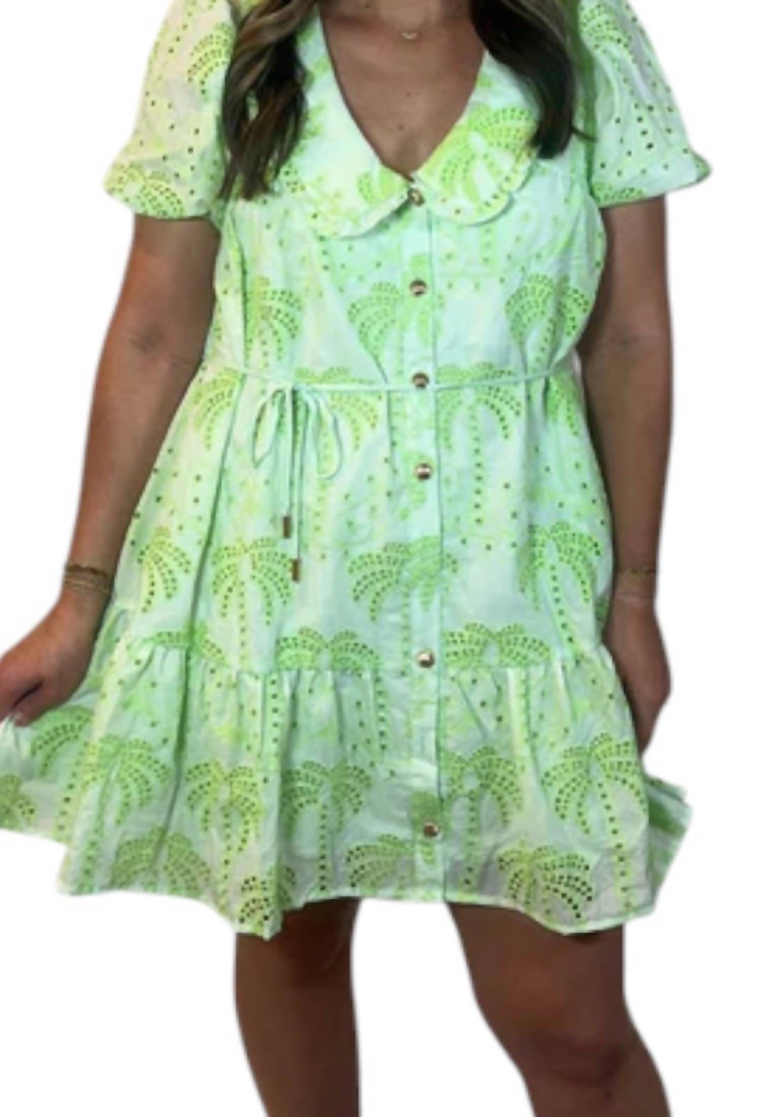 Taelynn - Palm Tree Dress