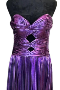 Sherri Hill - Women's Strapless Metallic Dress