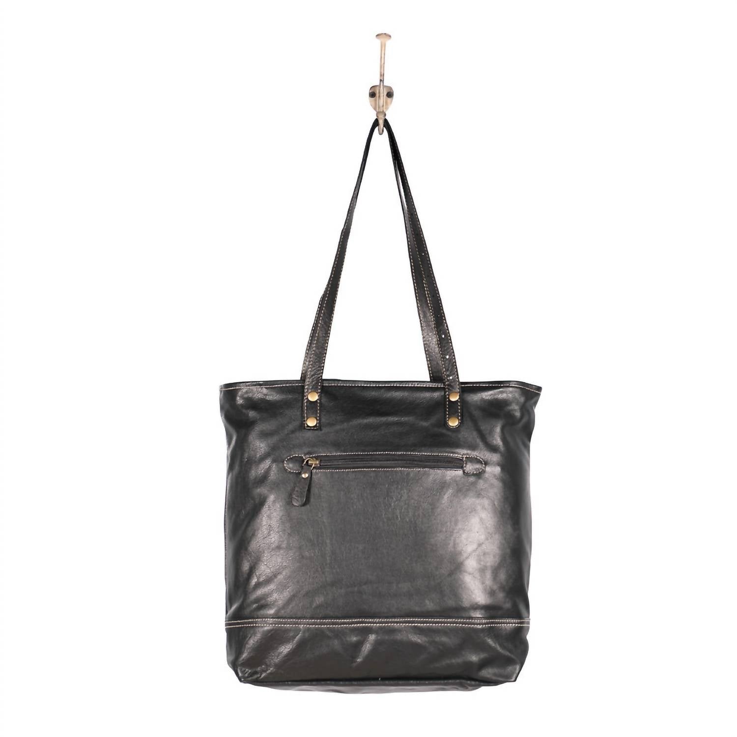 Myra Bag - Women's Slim Recycled Leather Tote Bag