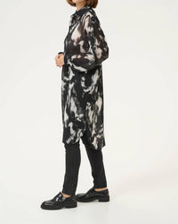 Kaffe - Kaaska Sheer Long Sleeves Shirt Dress