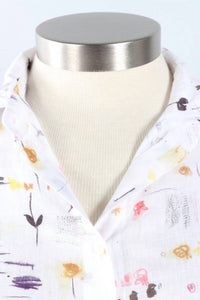 Cut Loose - Women's Graffiti Floral Crop Shirt