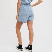 Bluivy - Denim Button Down Shirt Romper
