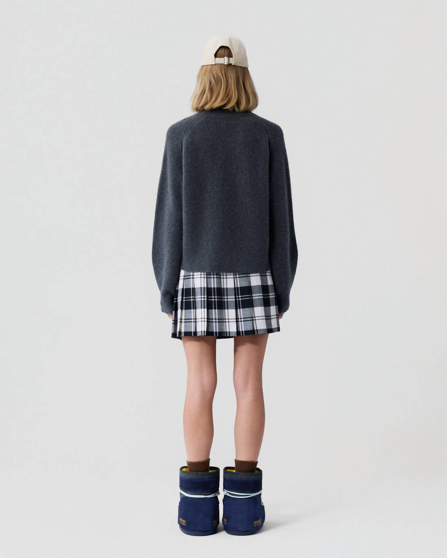 Guest In Residence - Cropped Ribbed Turtleneck Sweater
