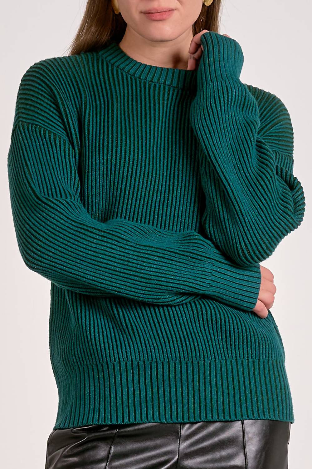 Elan - Ribbed Crewneck Sweater