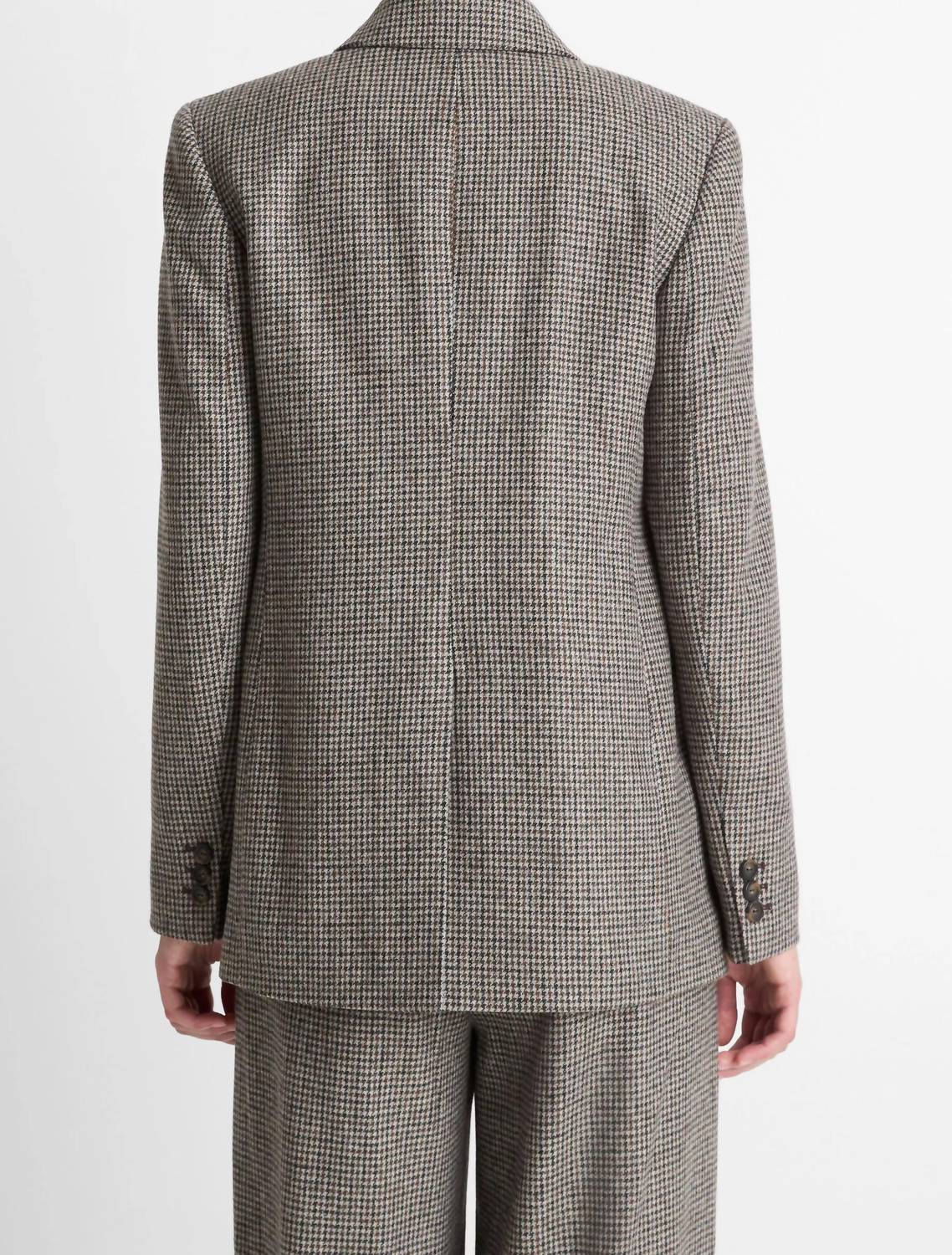 Vince - Plaid Wool-blend Double-breasted Blazer