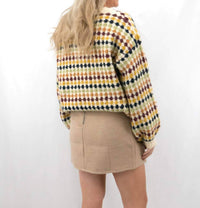 She + Sky - Slit Side Mini Skirt