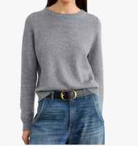 NILI LOTAN Nora Sweater in medium grey melange - women's sweater