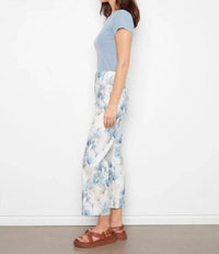 Charlie B - Printed Cropped Linen Blend Pants