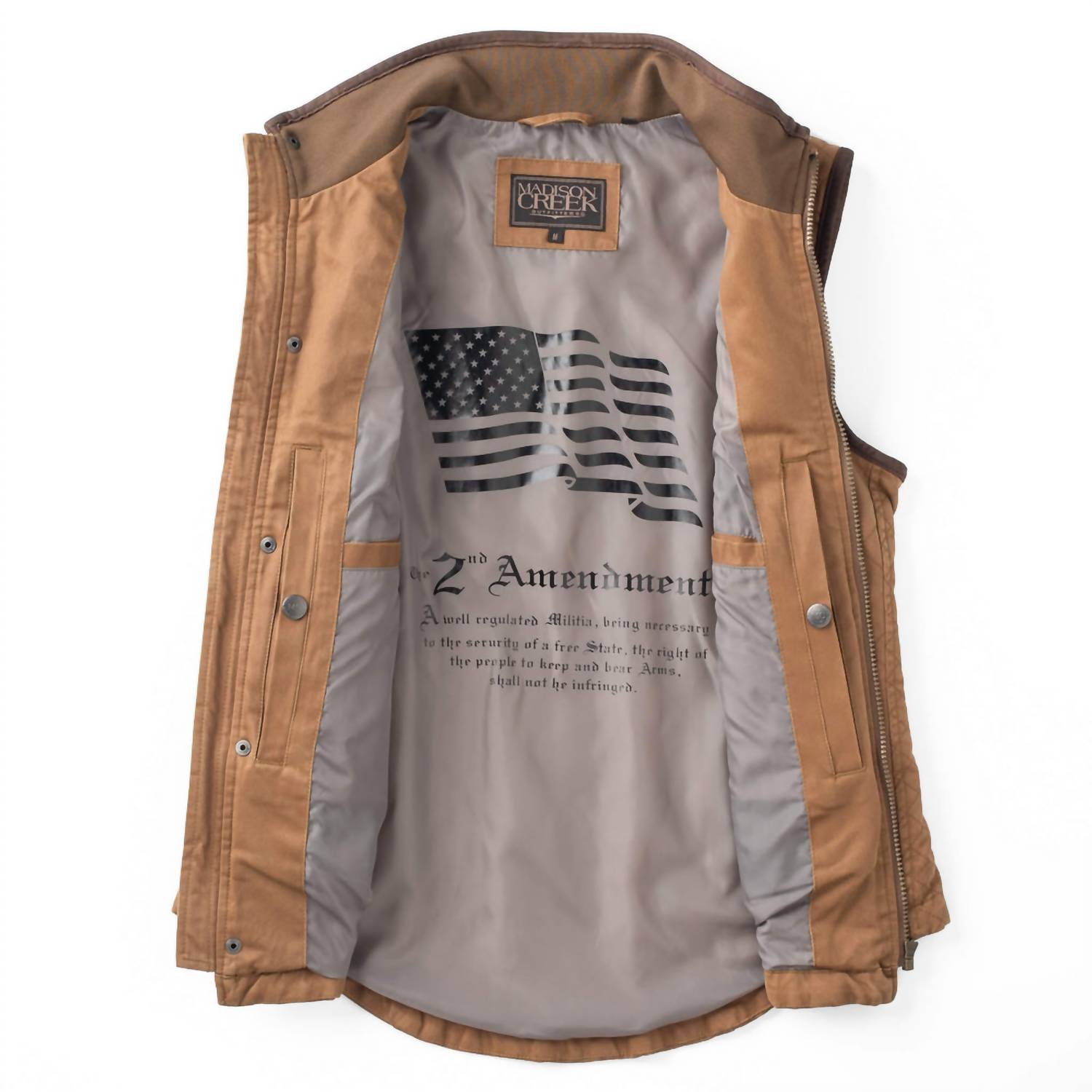 Madison Creek Outfitters Vista Conceal Carry Vest in tan - women's jacket - view 5