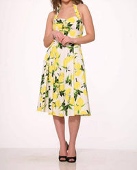Orchid Bloom - Halter Swing Dress