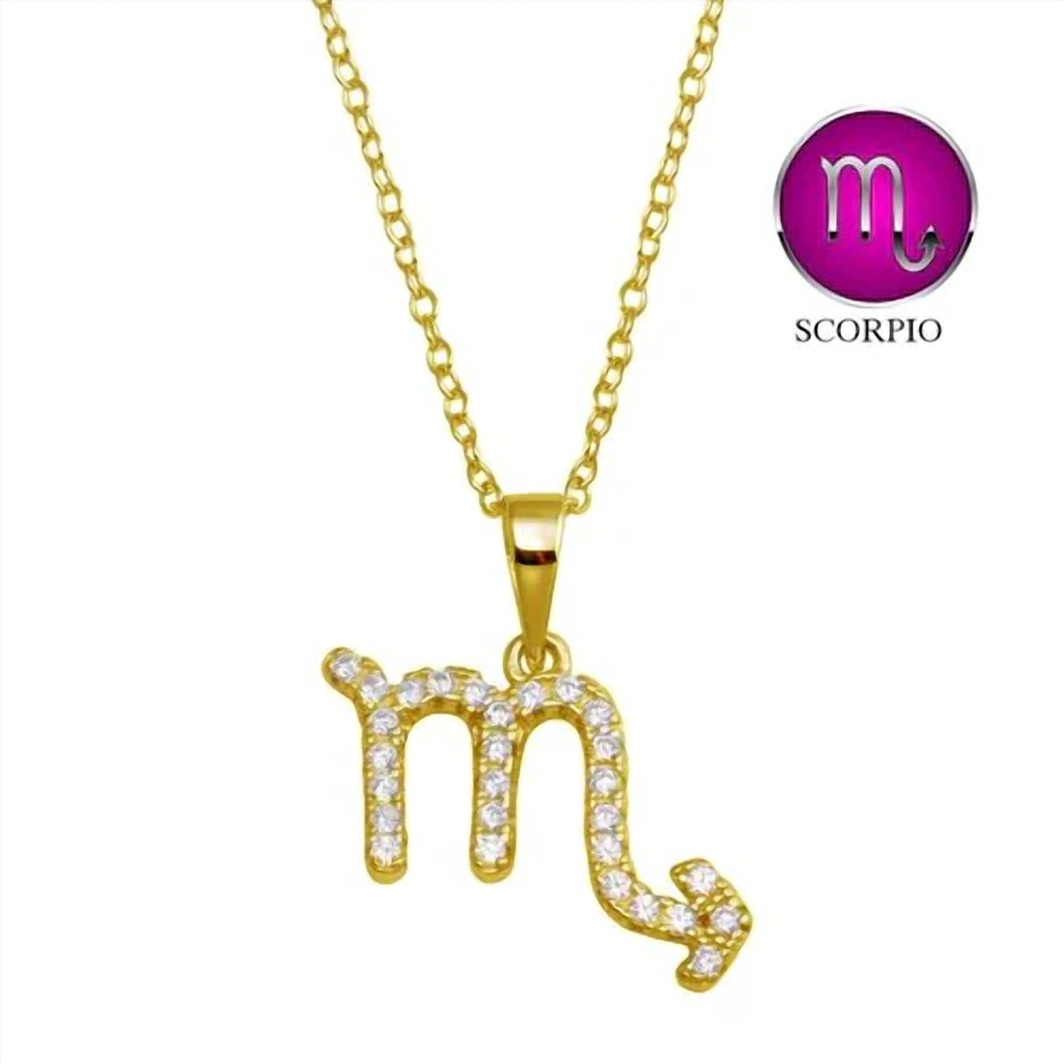 Starlette - Women's Scorpio Necklace With Extra Cz Sparkle