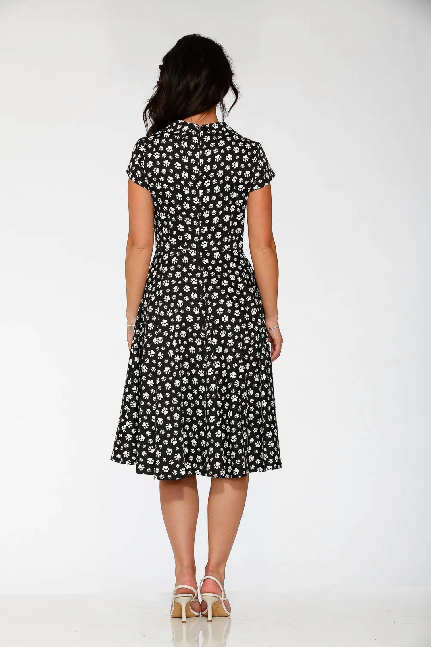 Orchid Bloom - Cat Paw Swing Dress