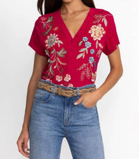 Johnny Was - Button Neck Knit Tee