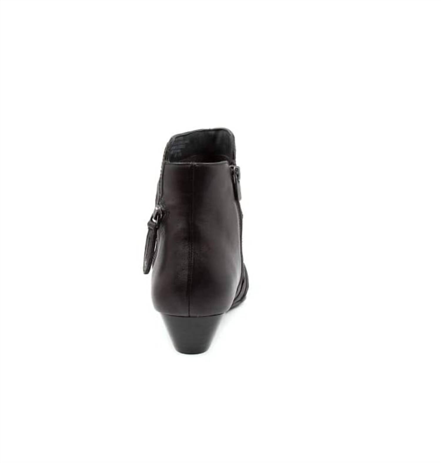 Ziera Women's Camryn Boots in black leather - women's shoe - view 4