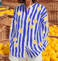 Vilagallo - Striped Lemon Shirt