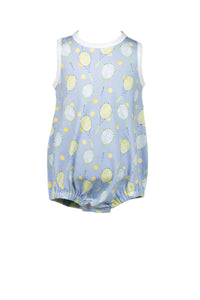 THE PROPER PEONY Courtside Boy Bubble Onesies in blue - kids' item - detail view
