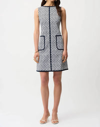 Joseph Ribkoff - Geometric A-line Dress