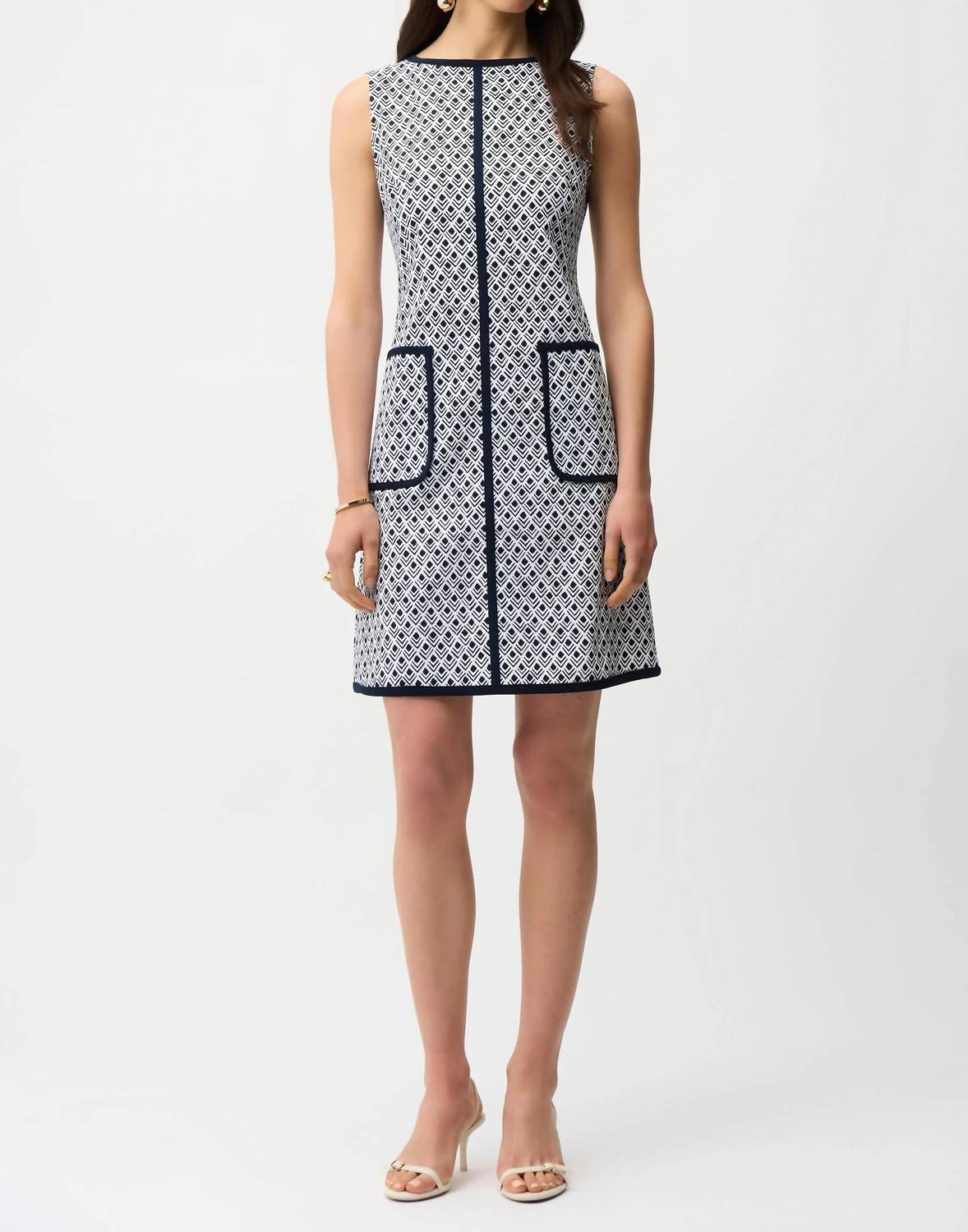 Joseph Ribkoff - Geometric A-line Dress