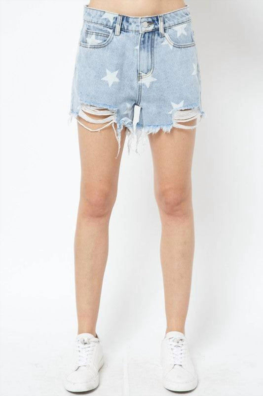 Denim Star Shorts