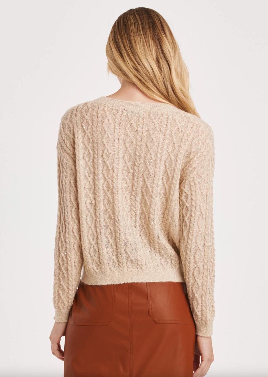 Another Love - Sari Sparkle Cable Knit Sweater