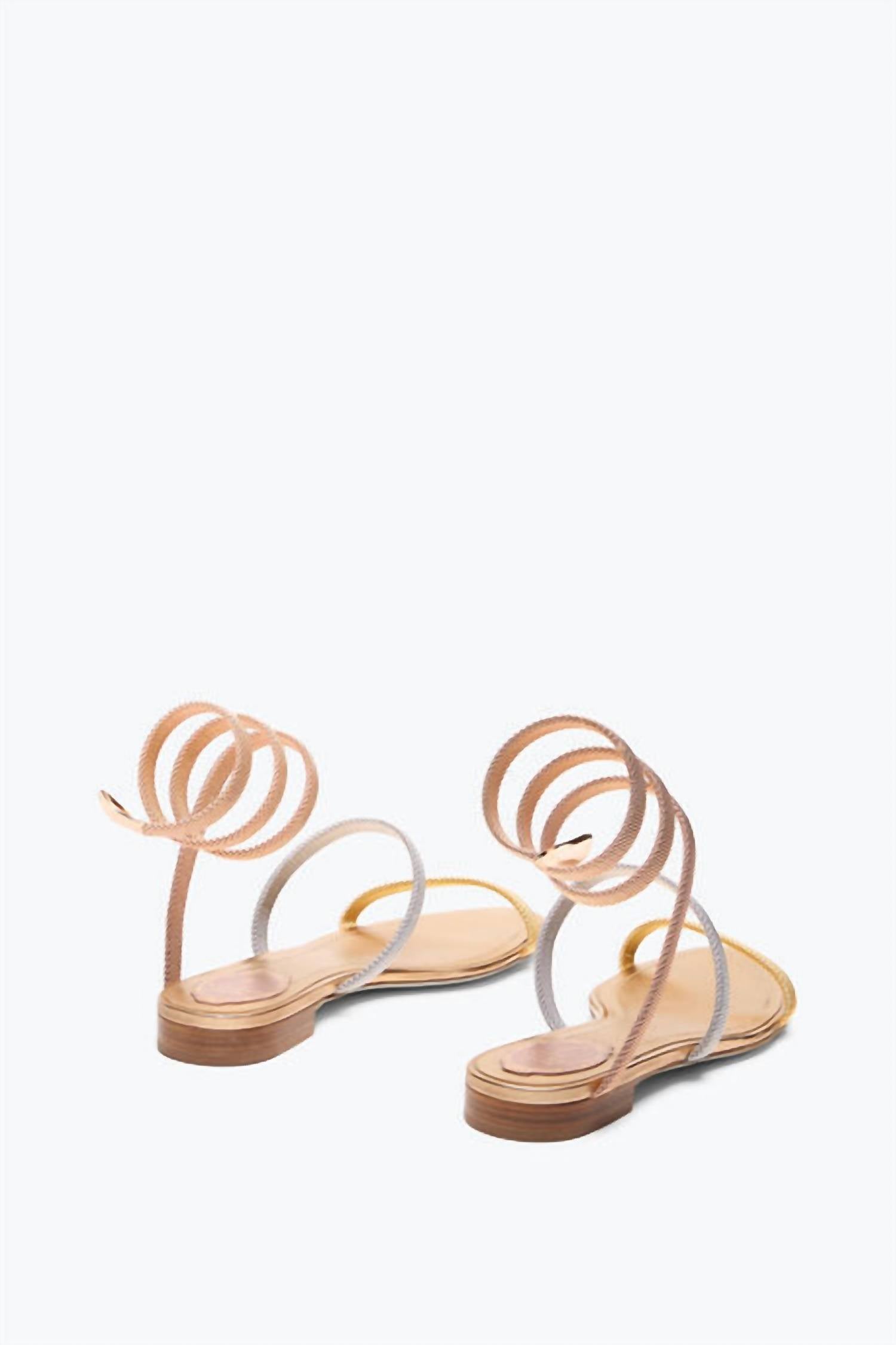 Rene Caovilla - Women's Cleo Tri-tone Flat Sandals