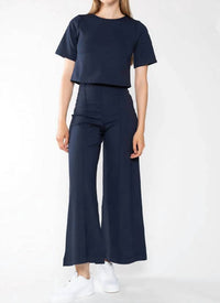 Ripley Rader - Ponte Knit Short Sleeve Top