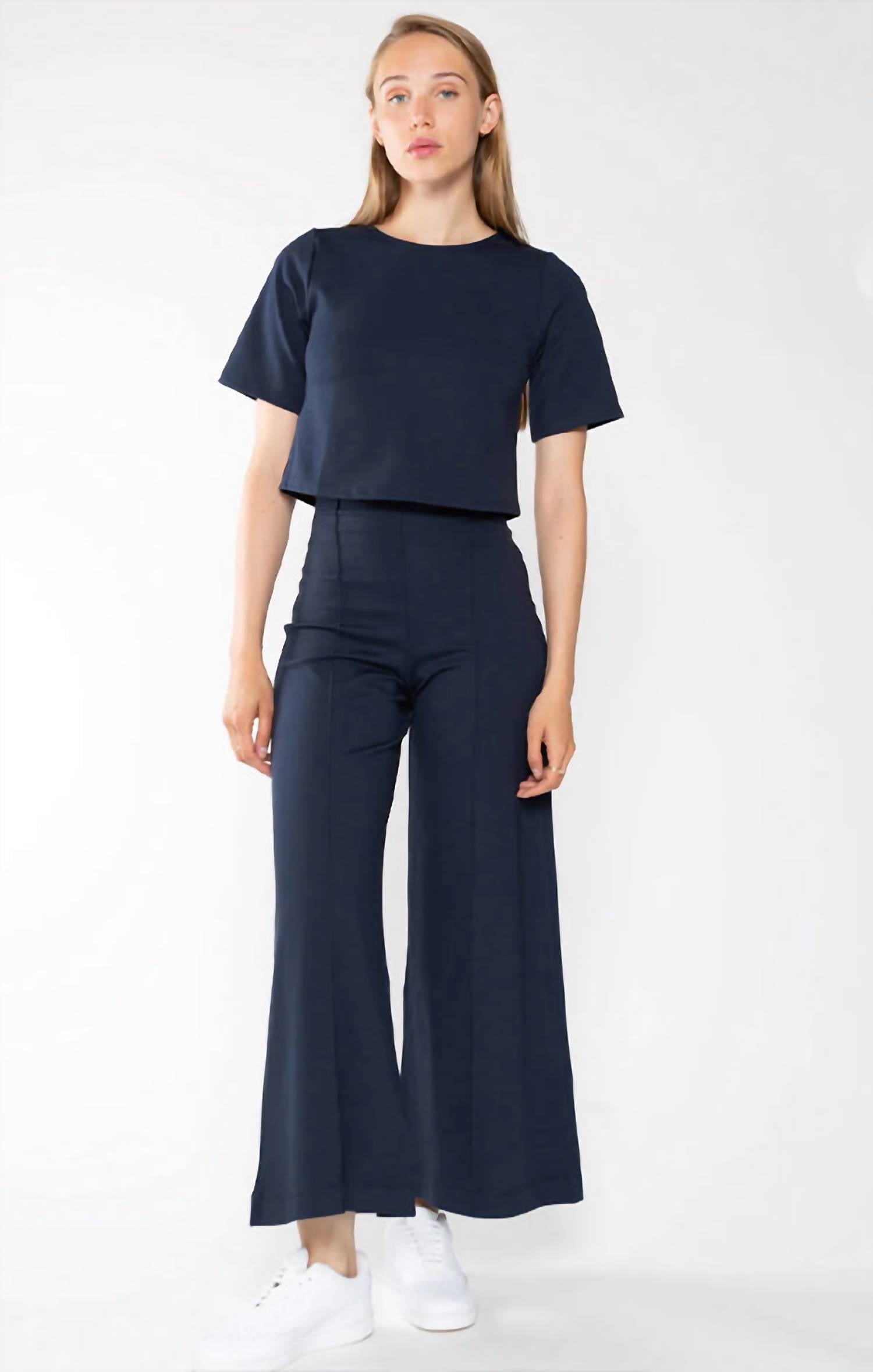 Ripley Rader - Ponte Knit Short Sleeve Top