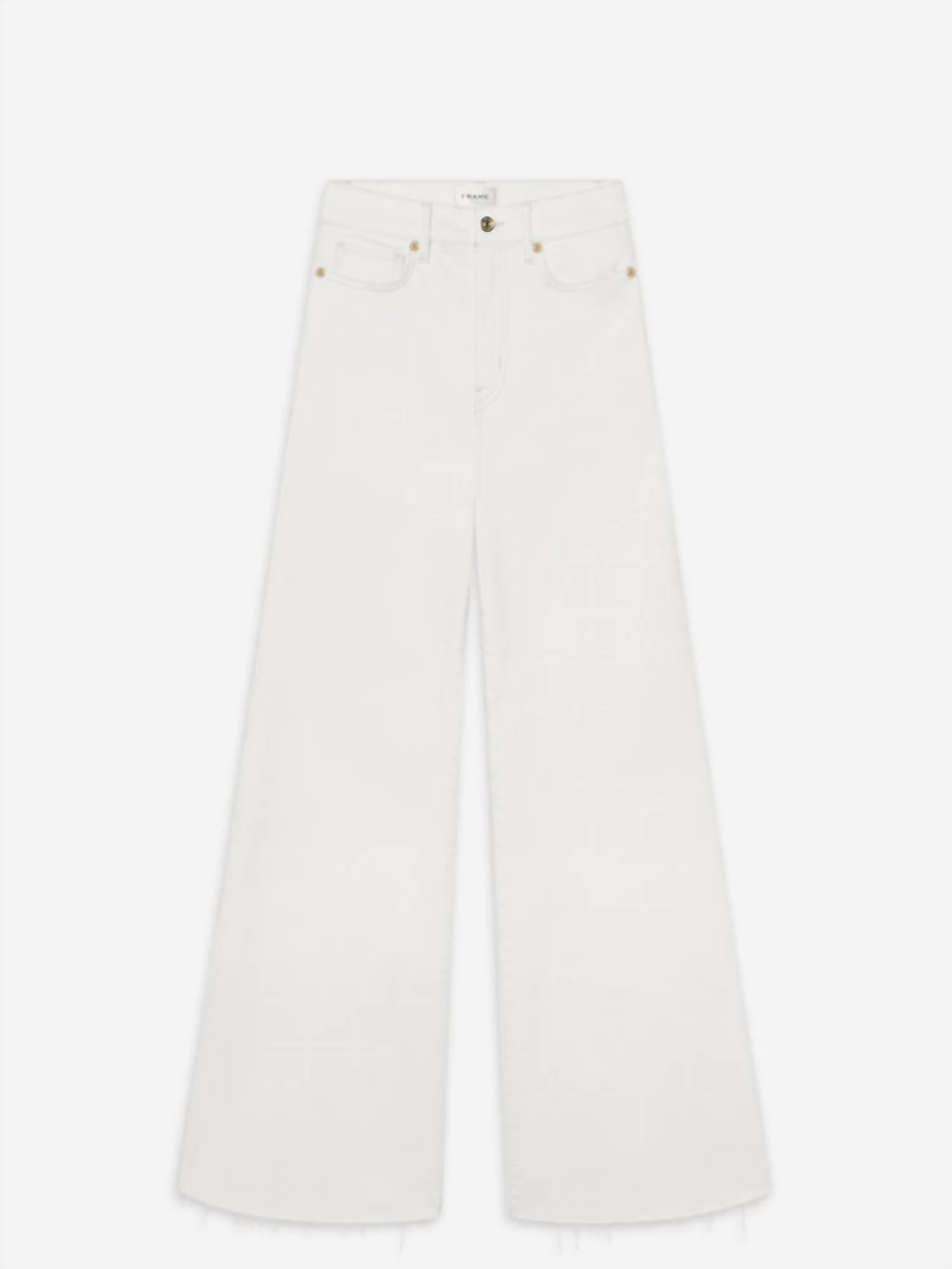 Frame - Le Palazzo Crop Raw After Jeans