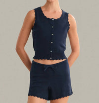 525 America - Valentina Button Down Sleeveless Top