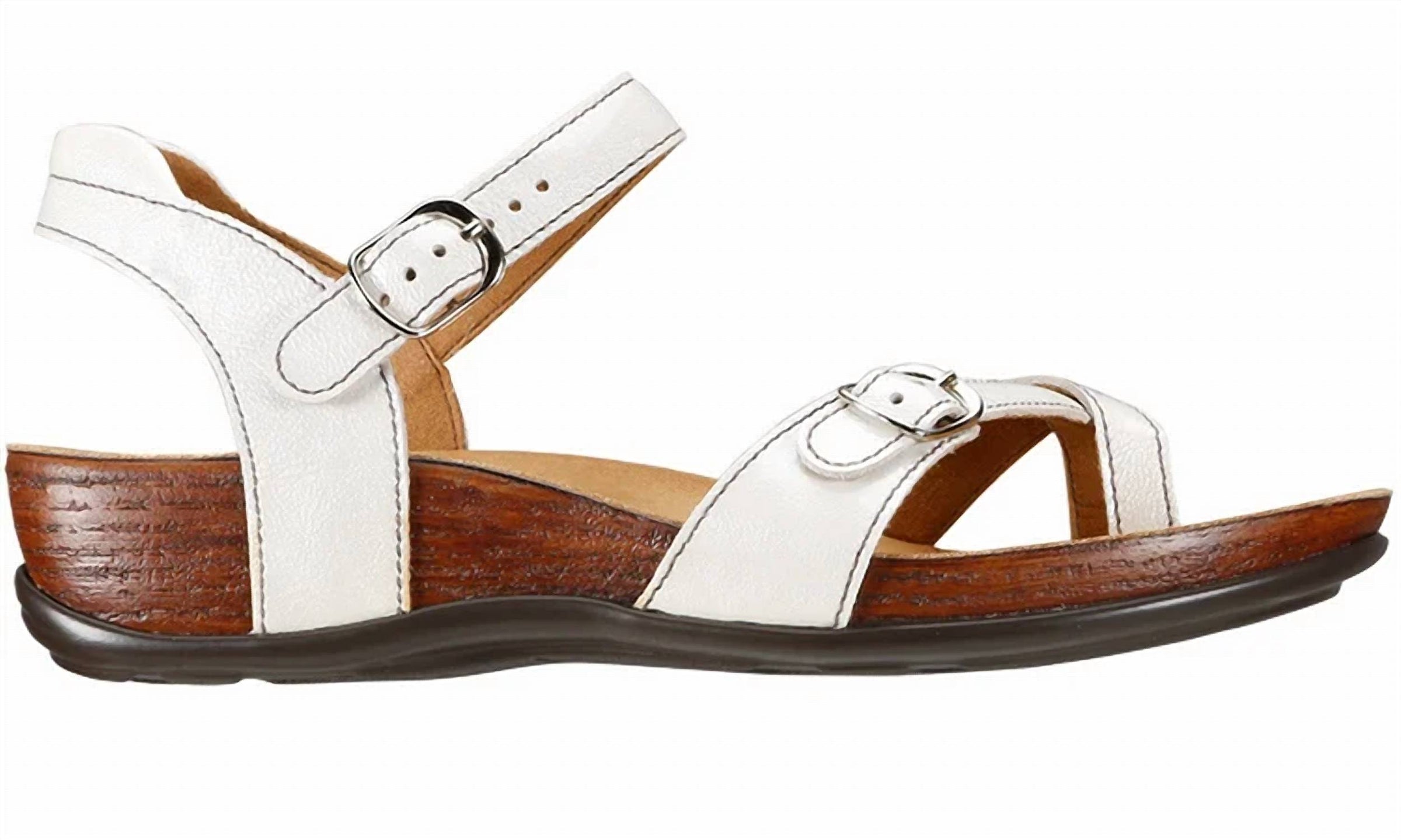 SAS Women's Pampa Strap Sandal in pearl patent - women's sandal - alternate view