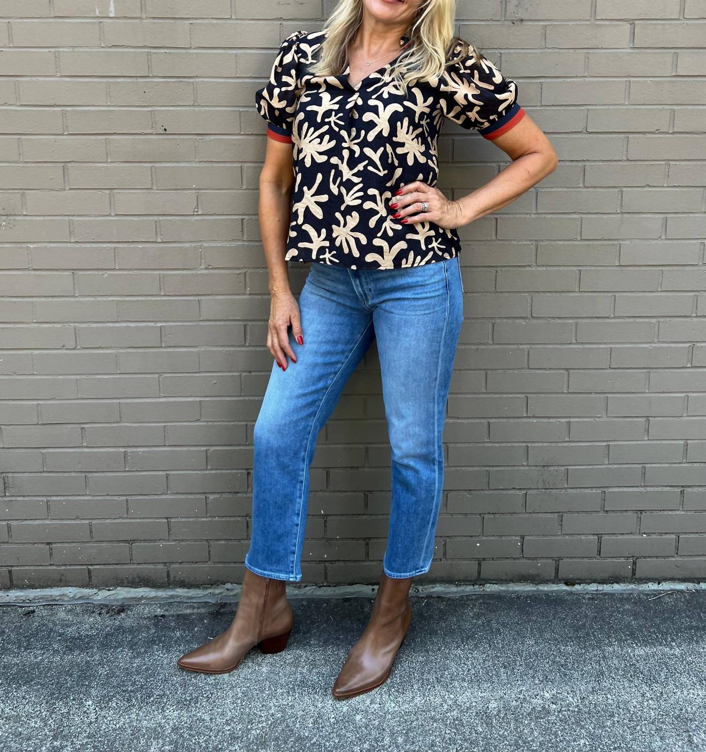Thml - Short Sleeve Print Top