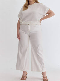 Entro - Cropped White Pants