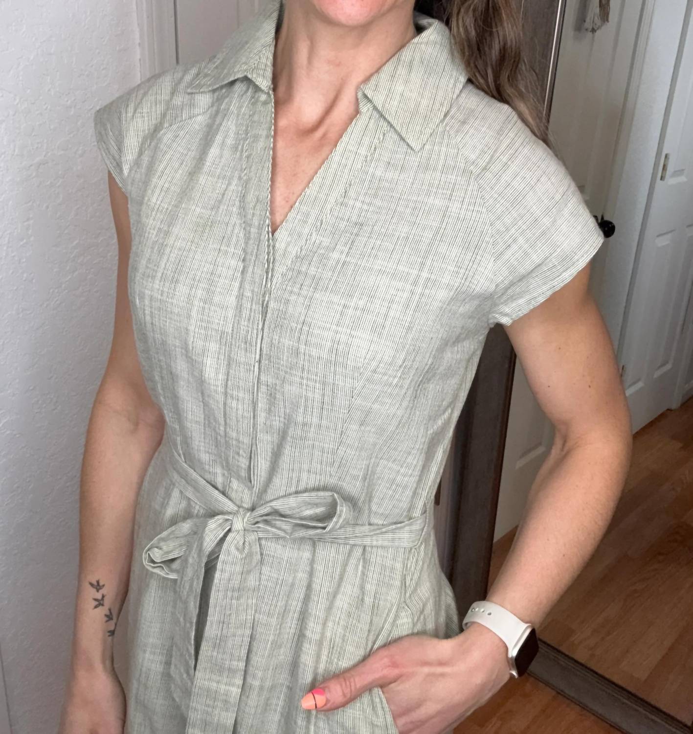 Thread & Supply - Sable V Neck Mini Dress