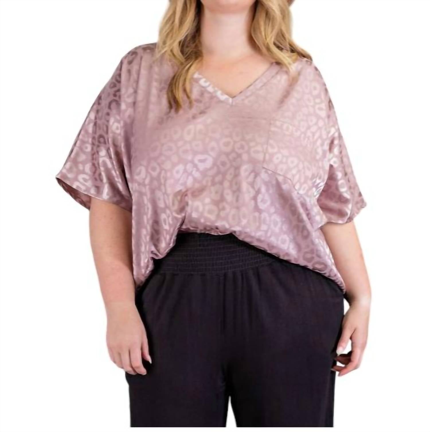 Ee:Some - V-Neck Flowy Blouse