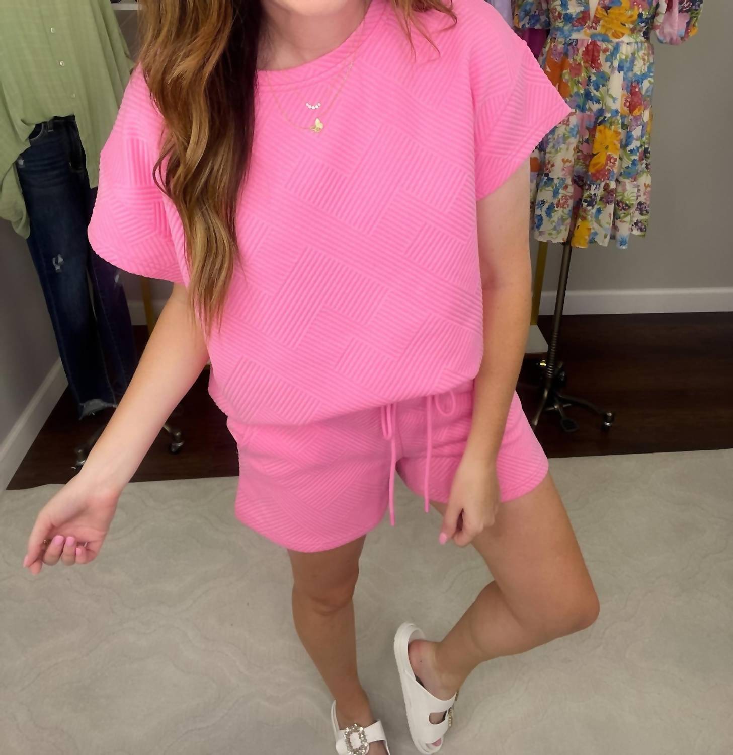 See And Be Seen - Call My Jet Textured Top