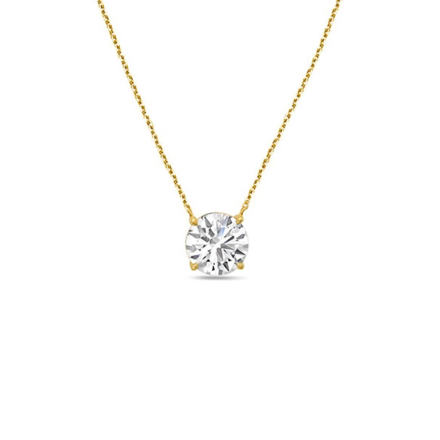 Diana M Jewels - 2.00 Cts Lab Grown Diamond Solitaire Pendant Necklace