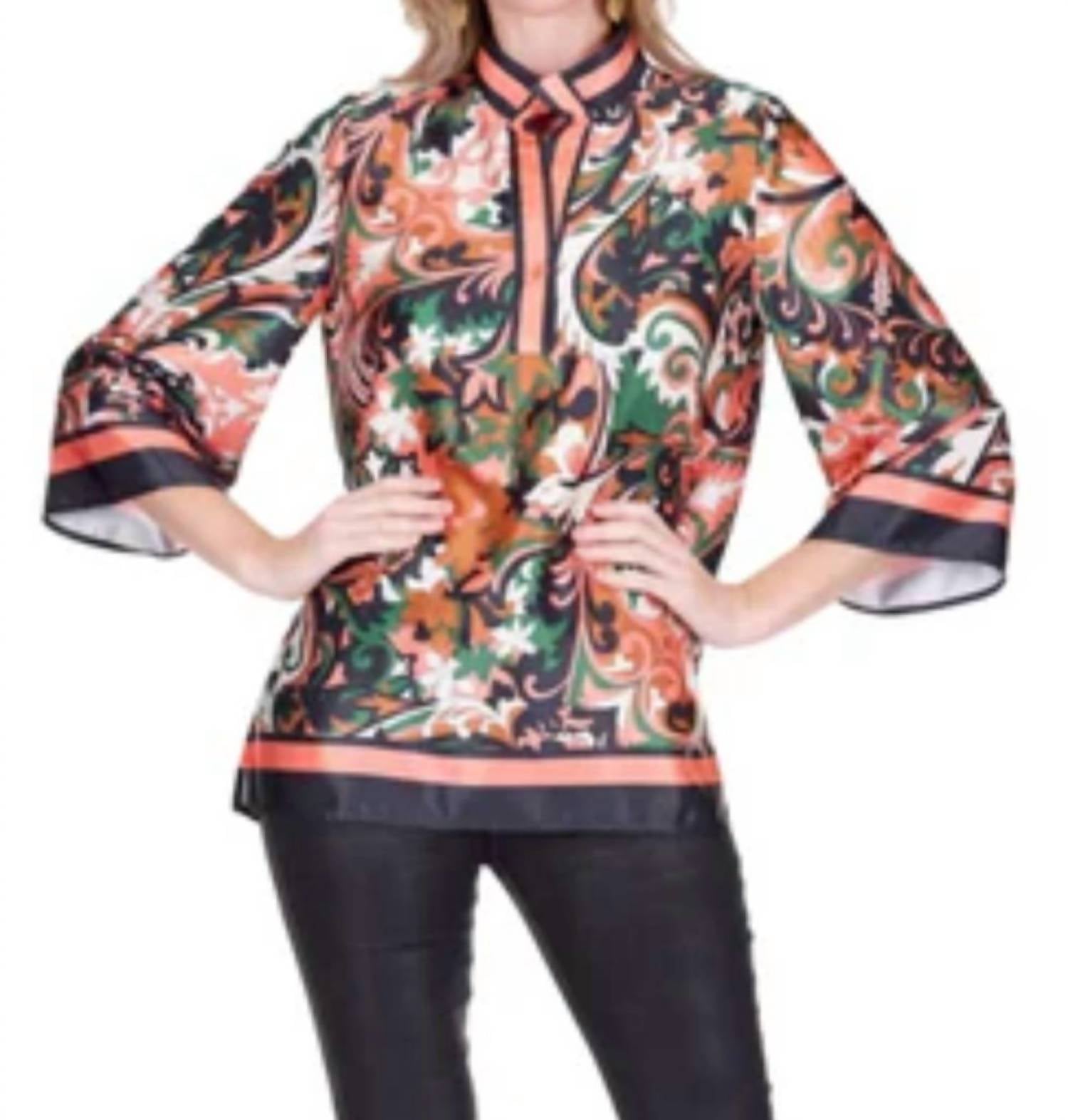 Jade - Placket Tunic Top