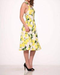 Orchid Bloom - Halter Swing Dress