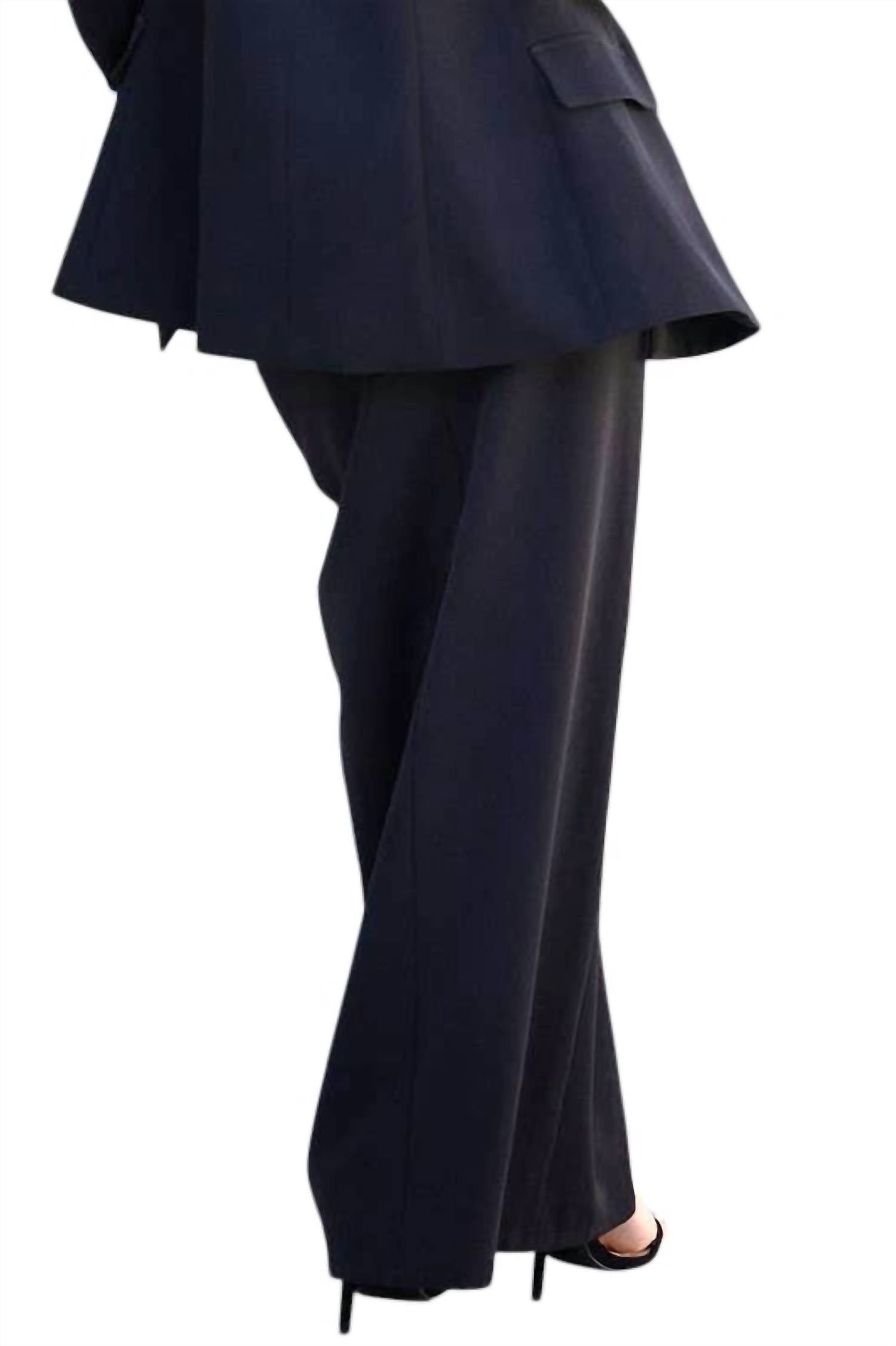 Endless Blu. - Tatiana Skirt With Denim Accents & High Slit