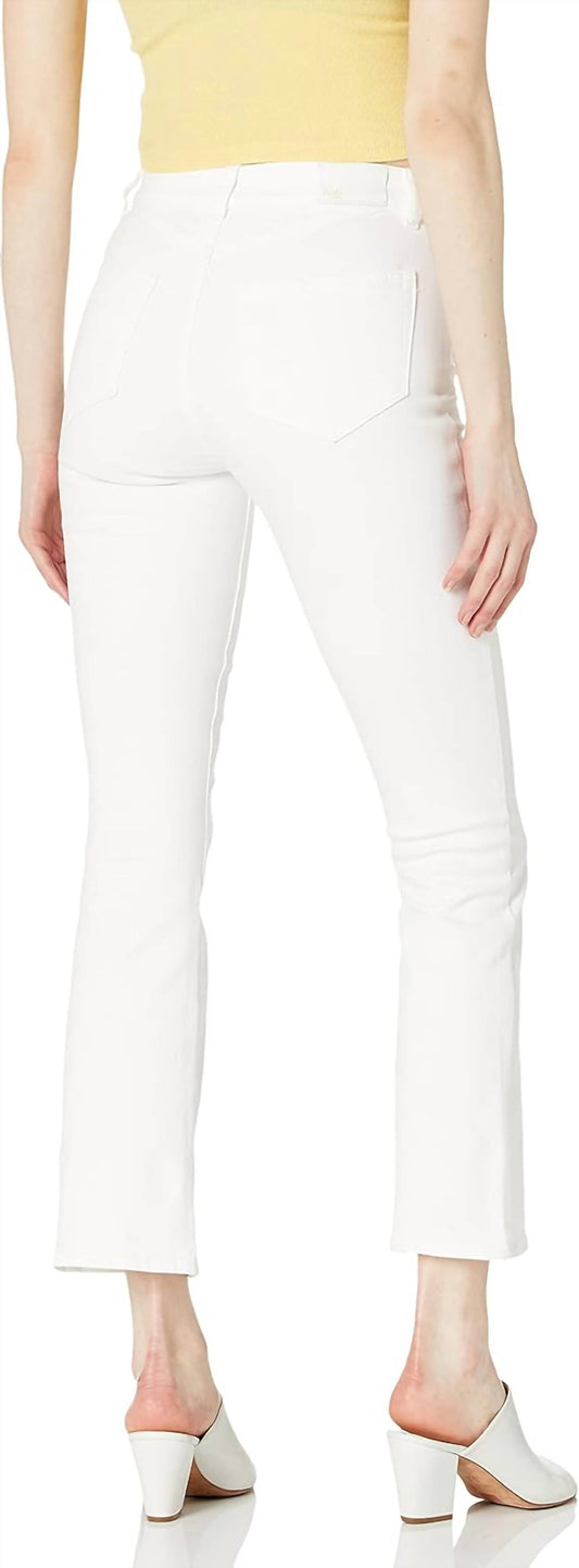 Paige - Claudine With Angled Pockets Yoke Details Flare Jeans
