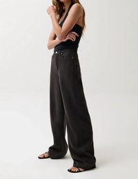 Pistola - Sydney High Rise Linen Bowed Wide Pants