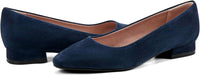 ROCKPORT Women's Tessa Pointy Toe Dress Shoes in navy suede - women's flats - alternate view